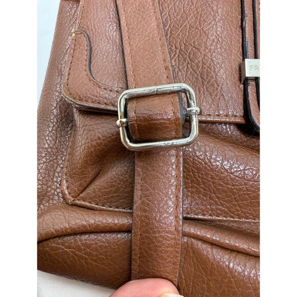 Franco Sarto  town Leather Cross Body Zippered Handbag Purse Boho Adjustable - Picture 10 of 14